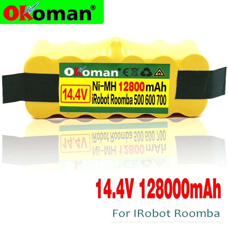 Высокая Ёмкость 12800 мА/ч 14 4 V Батарея для iRobot Roomba пылесос 500 530 540 550 620 600 650 700 780 790