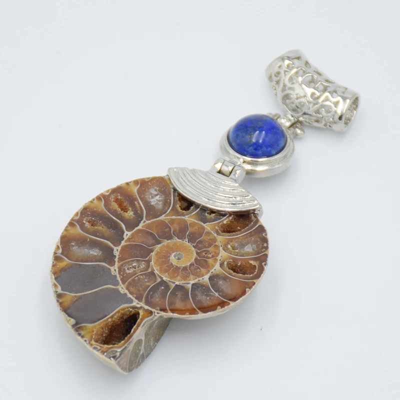 1 шт. натуральный аммонит Морская ракушка фиолетовый розовый кристалл КВАРЦ