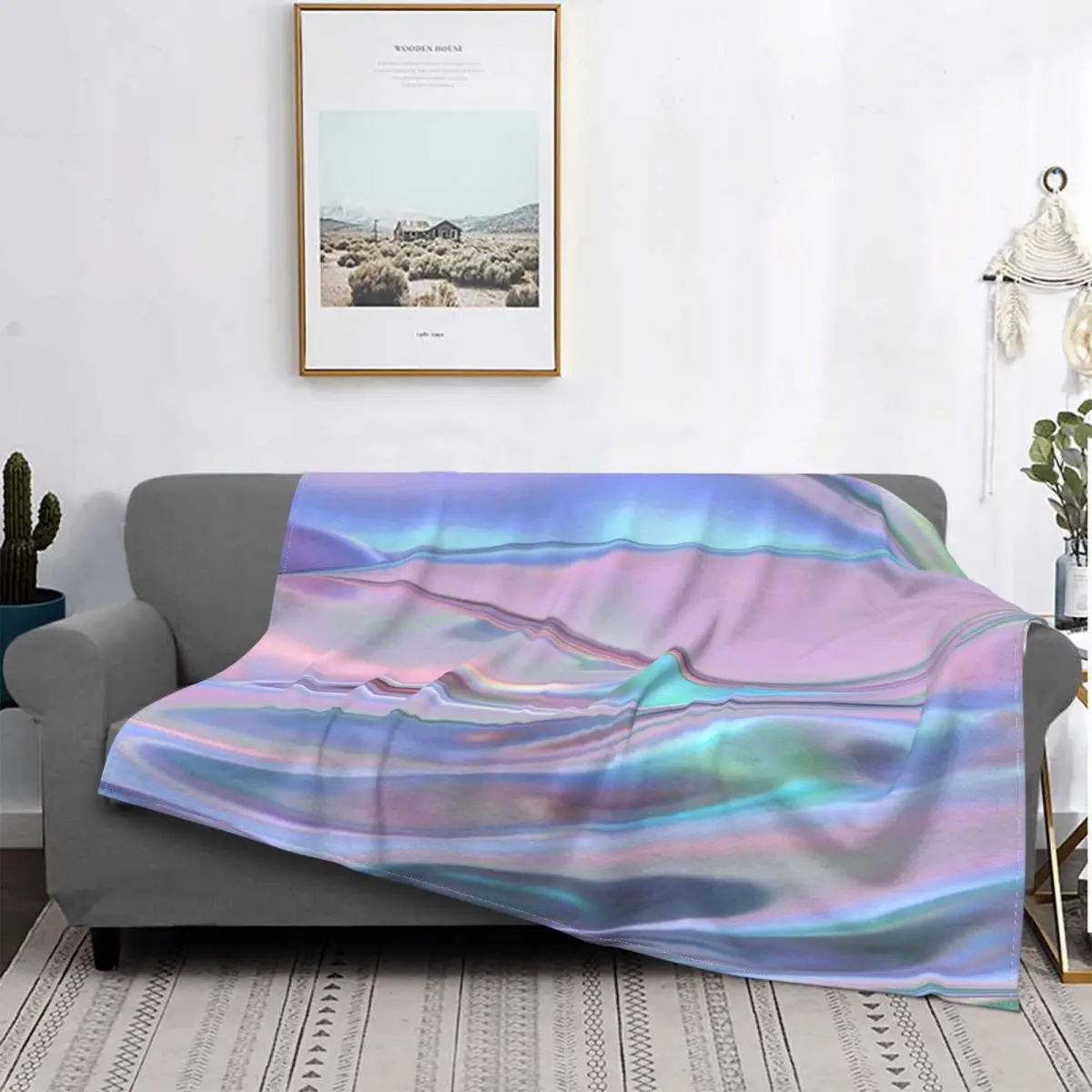 Manta de seda голографика colcha a cuadros para cama sofa 90 mantas toalla playa lujo | Дом и сад