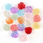 Красные Розовые Розы чешские хрустальные бусины россыпью для изготовления ювелирных изделий своими руками рукоделие браслет ожерелье аксессуары 13 мм глазурованные стеклянные бусины