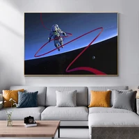 sci fi art space astronaut canvas painting living room decoration bedroom decoration poster canvas painting wall art