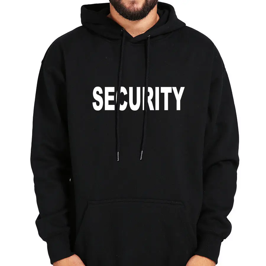 

Security Sweatshirts Hooded Street Style Hipster Cool Thick Hoodies Men Hoodies Sweatshirt