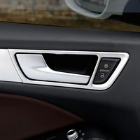 stainless steel door handle frame decoration cover trim 4pcs for audi q5 2010 2016 car interior doorknob trim decals model name