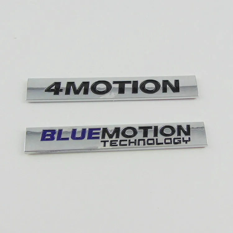 

1X OEM Golf Passat R32 R36 4MOTION BLUEMOTION Chrome Rear Badge car stickers car-styling