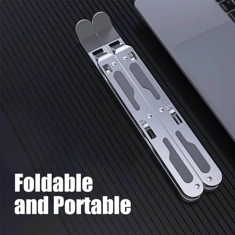 foldable laptop stand aluminium notebook stand portable laptop holder tablet stand computer support for macbook air pro ipad free global shipping