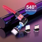 Магнитный кабель Micro USB UKGO 3A, провод для быстрой зарядки и передачи данных, магнитное зарядное устройство для iPhone 11, 12 Pro Max, Samsung, кабель для смартфонов