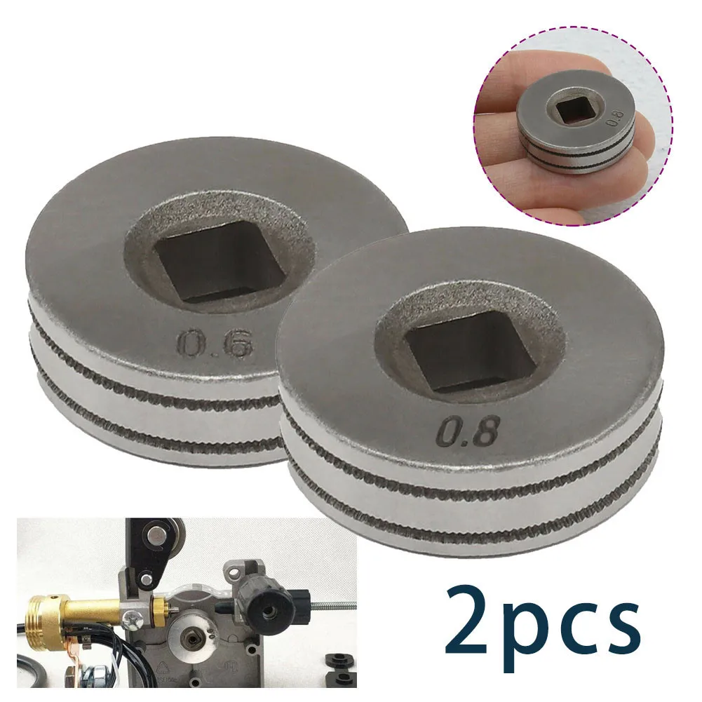 

0.6mm/0.8mm Feed Drive Roller 2pcs Set Groove Wire Feeder High Precision