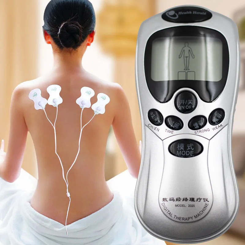 

Pulse Tens Acupuncture Electric Body Massage 8 Models Digital Therapy Machine 4Pads Electrical Muscle Stimulator Full Body Relax
