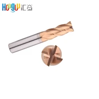 end mill high precision 4flute hrc55 with 50mm tungsten steel milling cutting tool for cnc mache coating flat end mills