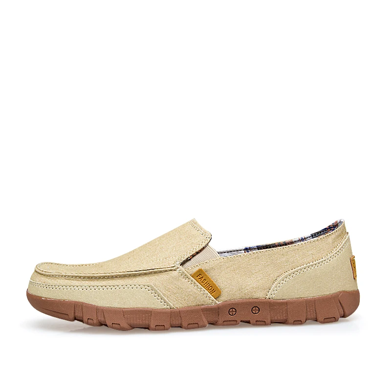 Мужская парусиновая обувь повседневная деловая дышащая на плоской подошве