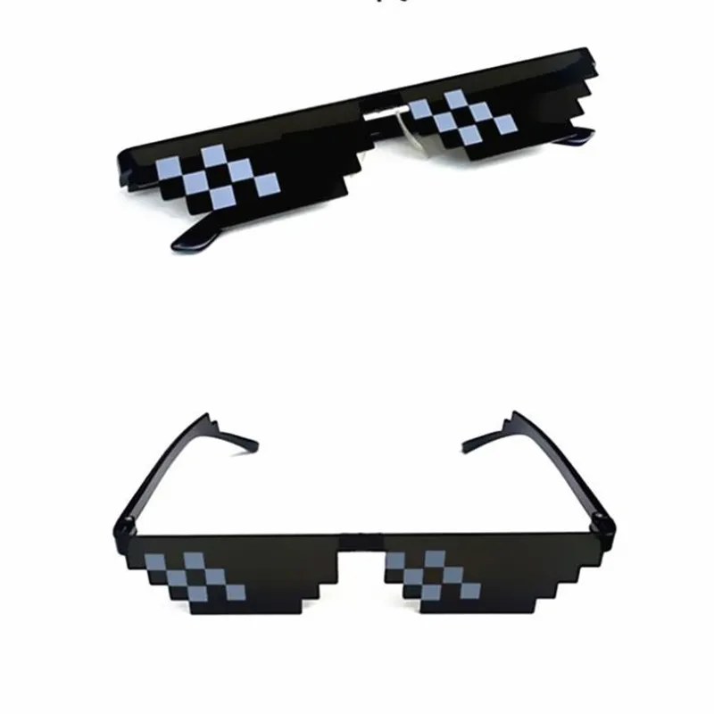 Солнцезащитные очки с мозаичным пиксельным рисунком из мультфильма аниме второй