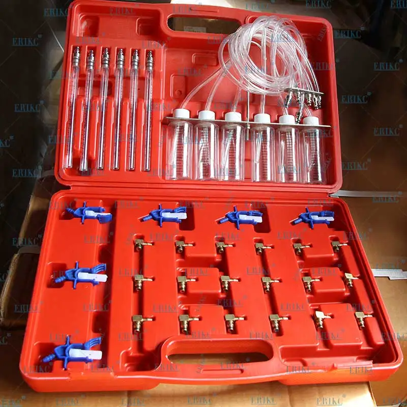 Diesel Common Rail Injector Flow Meter With 24 Adaptors Fuel Line Test Tester /Diagnosis Tool Set 6 injectors tested together | Автомобили