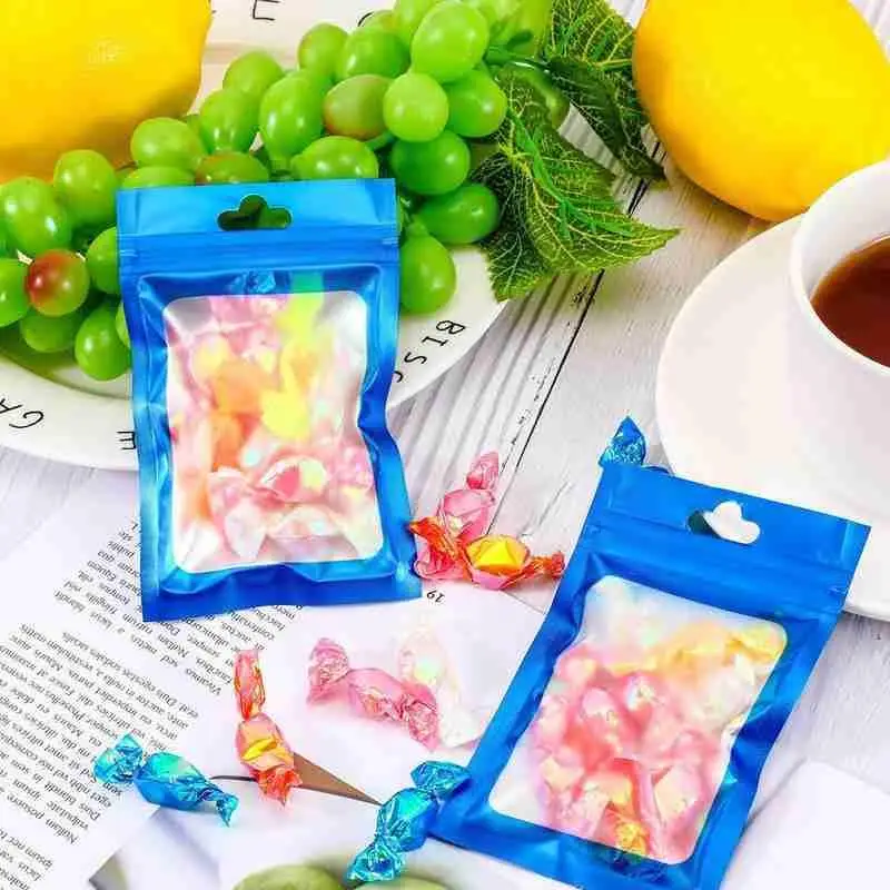 100 шт. полиэтиленовые пакеты для хранения ювелирных изделий | Дом и сад