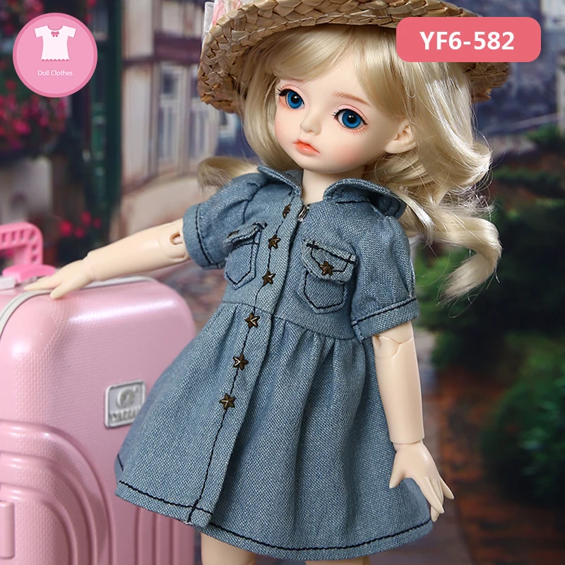 Красивая кукла BJD SD одежда шляпа 1/6 милые розовые джинсы для принцессы платье тела