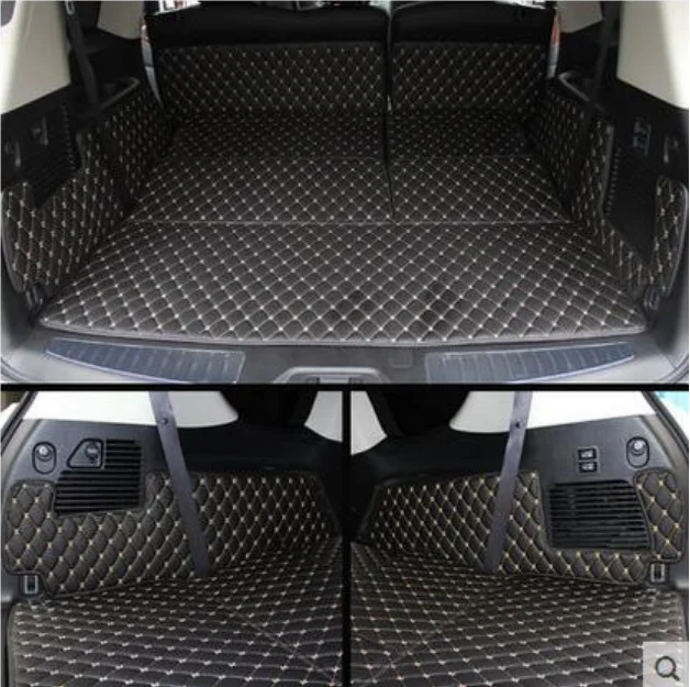 

High quality Special car trunk mats for Infiniti QX80 8 seats 2017 durable cargo liner boot carpets for QX80 2016-2013 styling