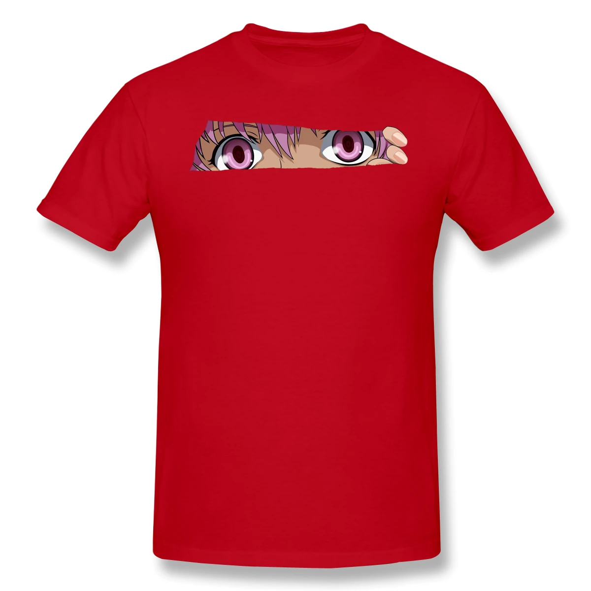 Men Mirai Nikki T-Shirts Funny Tops Nikki-gasai Yuno Pure Cotton Tees Harajuku tShirt | Мужская одежда