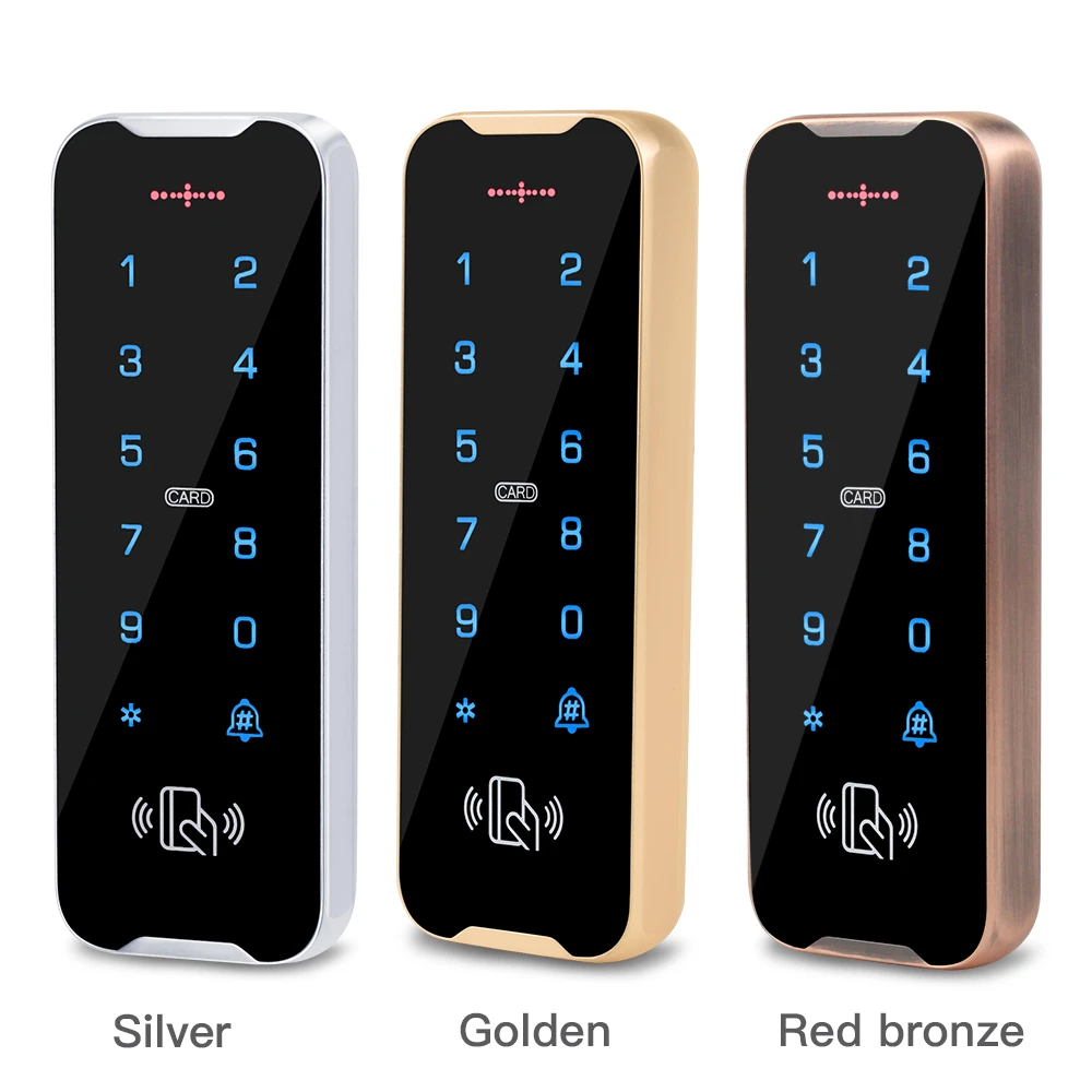ip68 waterproof access control keypad outdoor rfid access controller metal keyboard 125khz em cards door opener system wg2634 free global shipping