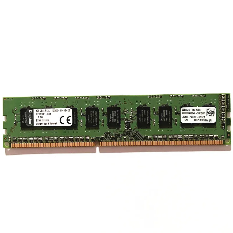 

Оперативная память Kingston DDR3 8 Гб 1600 МГц ECC UDIMM, Настольная Серверная память 8 ГБ 2RX8 PC3L-12800E-11-13-E3 240PIN 1,35 в
