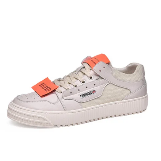 Beige Harajuku/дизайнерские ботинки; ботильоны из парусины на шнуровке; удобные ботинки для тренировок на толстой подошве; кеды на высокой платформе; Мужская Осенняя обувь - Цвет: Beige