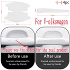 8 шт. наклейки на дверные ручки автомобиля, наклейки с защитой от царапин для защиты краски для VW Volkswagen поло gol R Golf 5 6 7 B7 B6 T5 Tiguan mk5