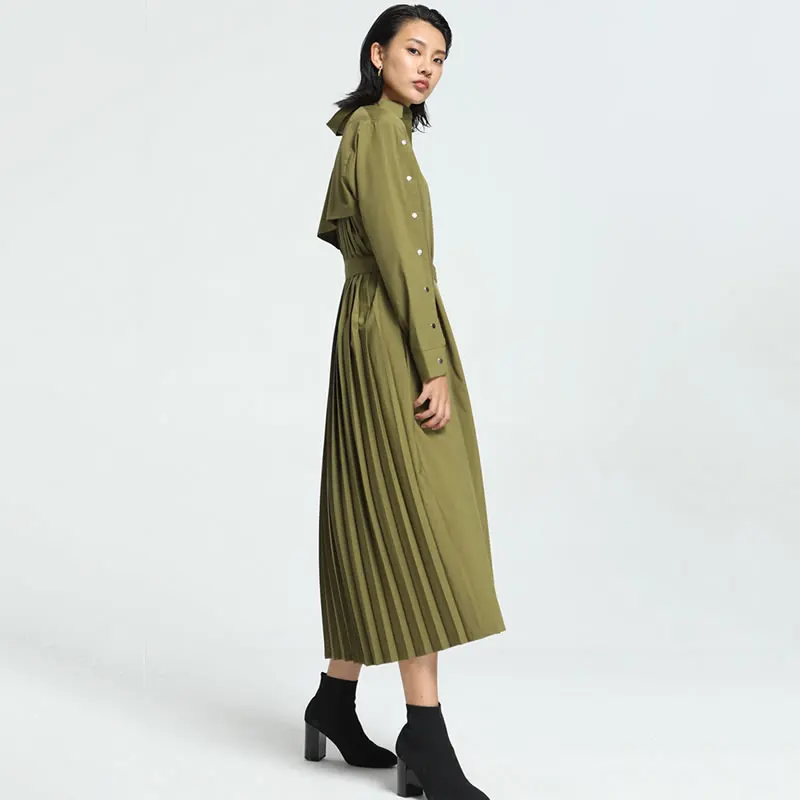 Женское плиссированное платье XITAO элегантное облегающее богини с одним