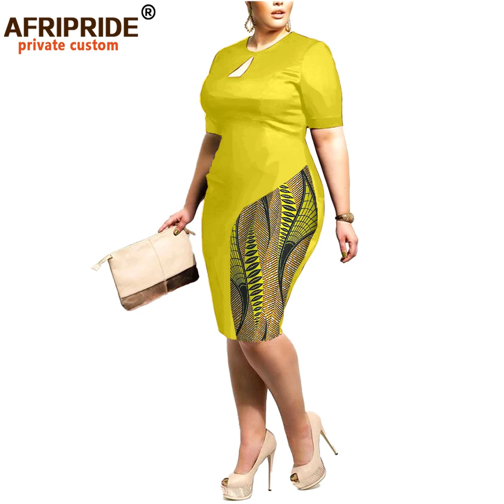 Африканские платья для женщин AFRIPRIDE по индивидуальному заказу длиной до колена
