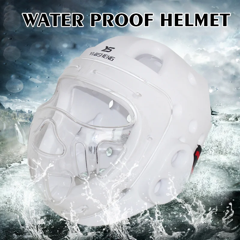

White Teakwondo helmet taekwondo protector karate helmet equipment helmet mma muay thai boxing head protector headgear guard