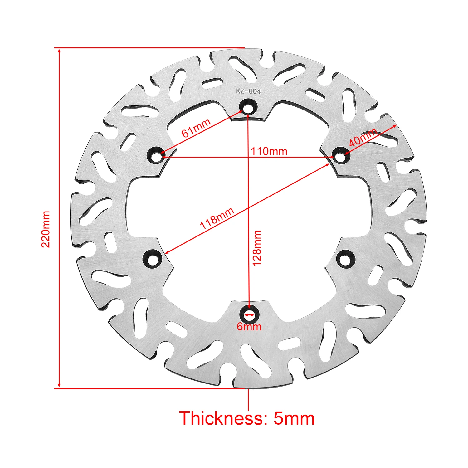 

For SUZUKI DR-Z 400 DRZ400 2000-2009 Dirt Motorcycle Rear Brake Disc Rotor