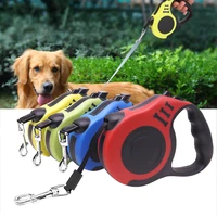 10ft 16ft dogs automatic leash retractable durable nylon dog cat lead extendable dog leash walking running lead roulette for dog