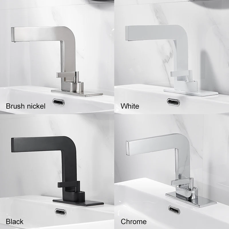 ELLEN смеситель для ванной комнаты с горячей и холодной водой Черный кран на палубе