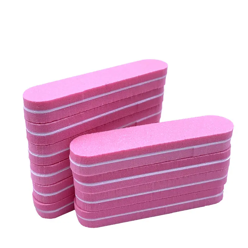 Pink 120 шт/лот пилка для ногтей выберите буферный блок 100/180 моющийся шлифовальный полировка портативный Красота профессиональный маникюр сильный толстый - Color: Pink