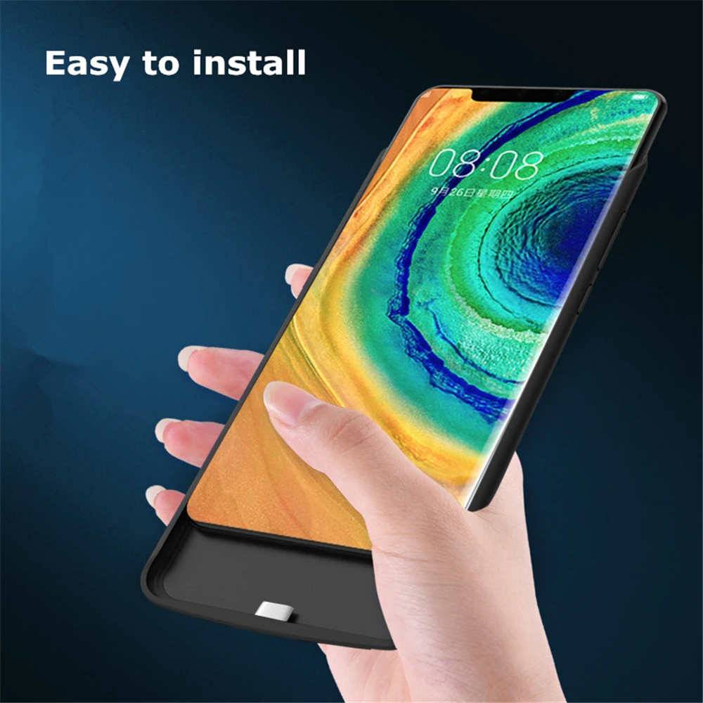 Чехлы для зарядки аккумуляторов Huawei Mate 30 Pro чехол аккумулятора 6800 мАч внешний