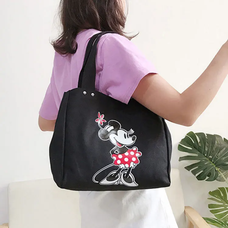 Мягкая обувь на высоком каблуке Ёмкость хозяйственная сумка Микки Сумка-мешок