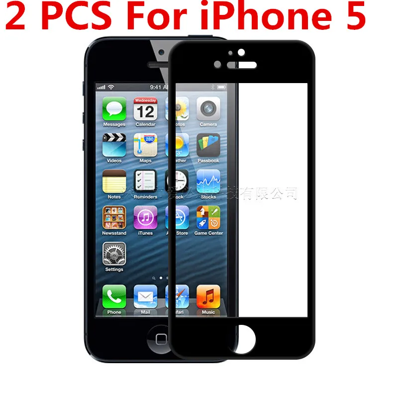 

2 шт., стеклянная защита для экрана, закаленное стекло для Apple iphone 5, iphone 5, стеклянная пленка для сотового телефона