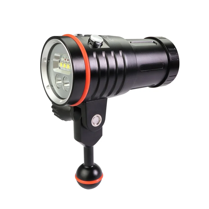売却 Varchon D35vp-水中での写真撮影用のダイブランプ,HDビデオトーチ,4200ルーメン,ウォームホワイト,レッド,100m
