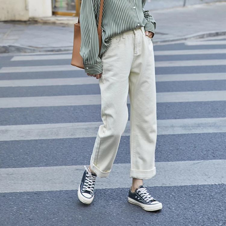 2020 подходит ко всему. Светильник с высокой талией цветные джинсы женские