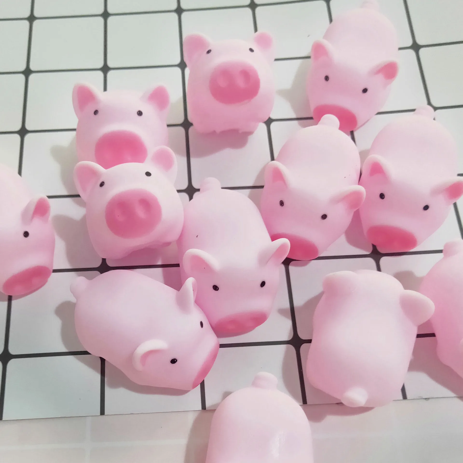 Juguete de cerdo rosa de dibujos animados, dispositivo exprimidor para la diversi&oacute;n, llamada relajaci&oacute;n-5