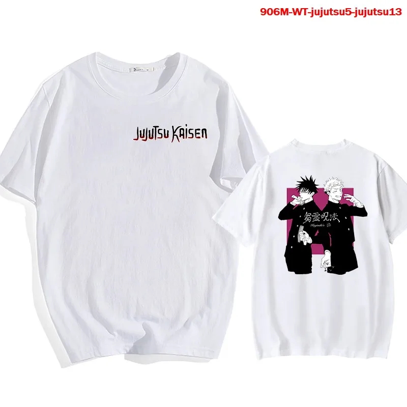 

Футболка женская с принтом в японском стиле, Повседневная футболка с рисунком юютсу кайсена, одежда в стиле хип-хоп унисекс для пар, уличная ...