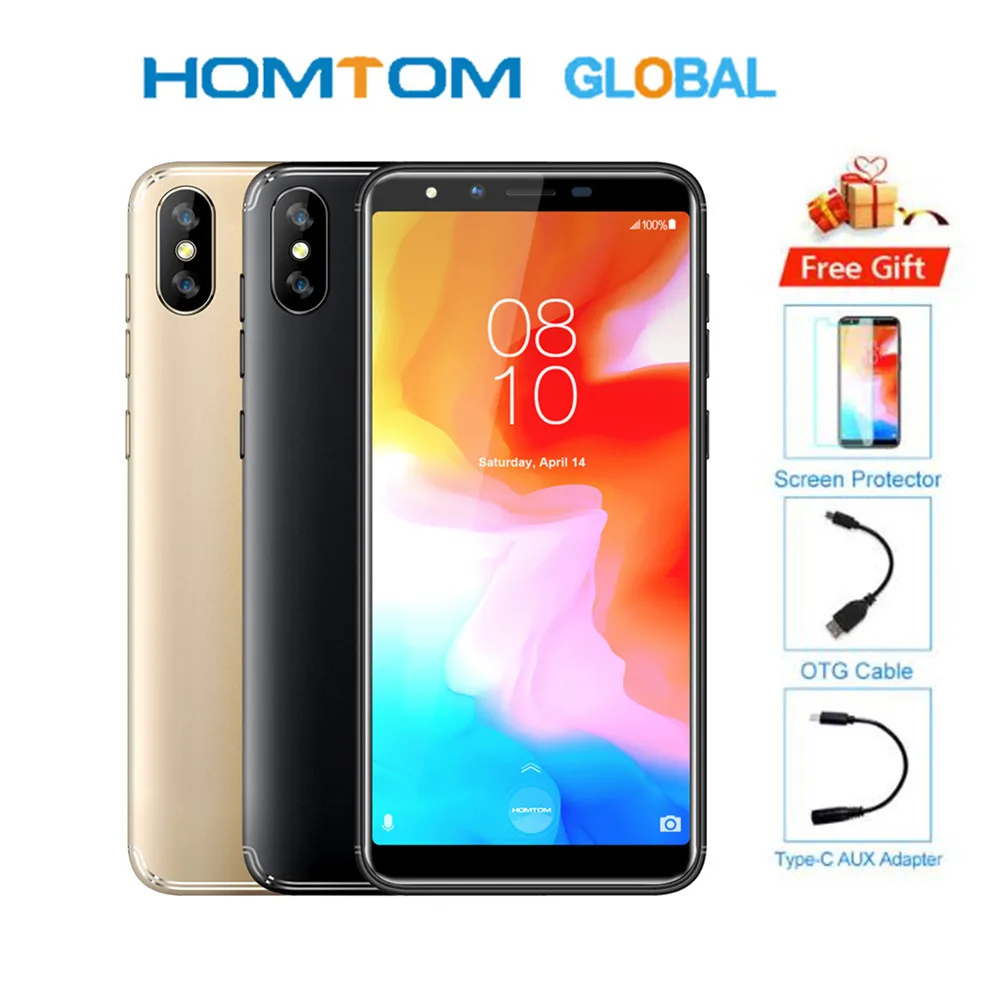 HOMTOM H5 MT6739 четырехъядерный 32 ГБ + 3 5 7 &quotдюймовый смартфон 3300 мАч Распознавание