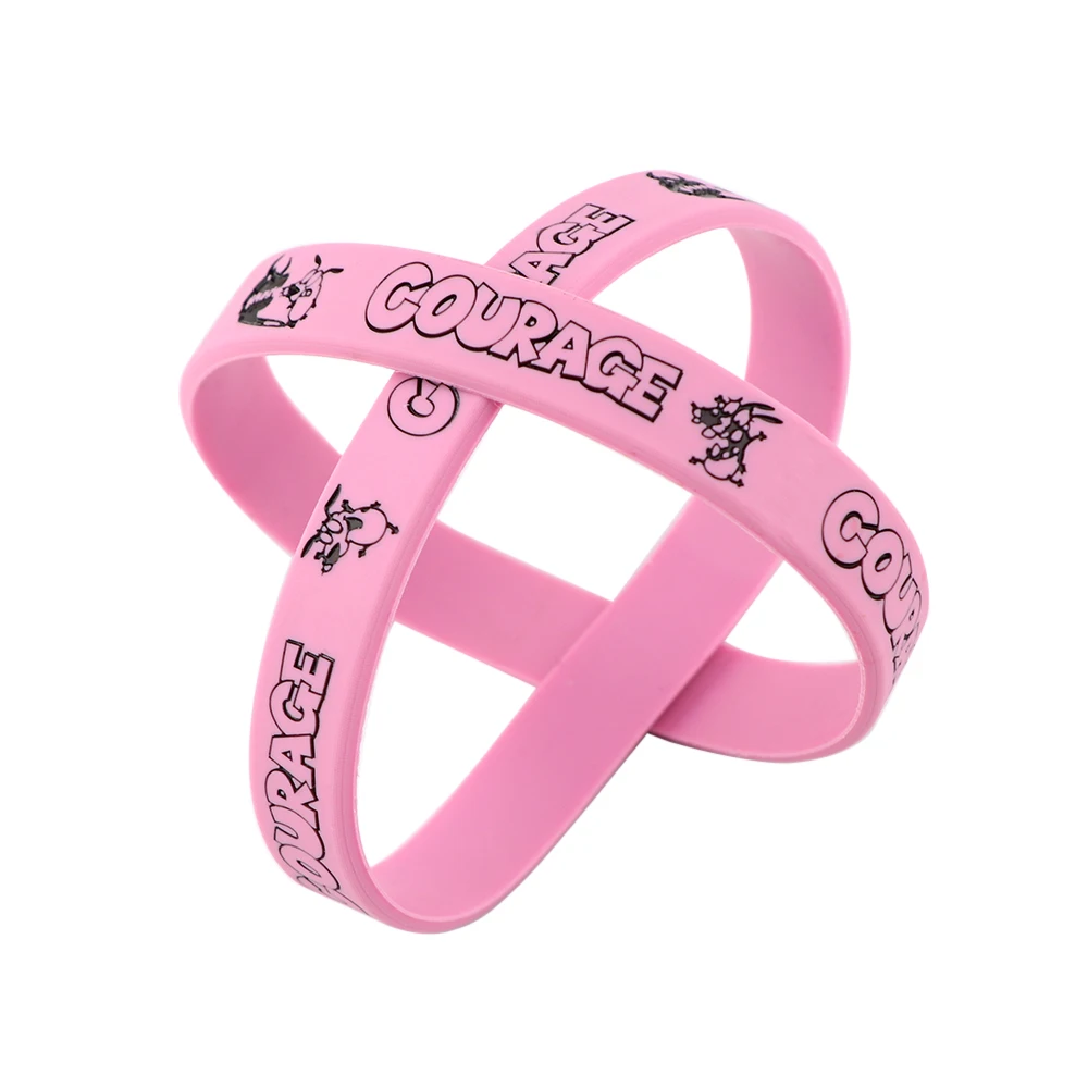 Милые Браслеты LB2704 с розовой собакой модные силиконовые браслеты резиновой