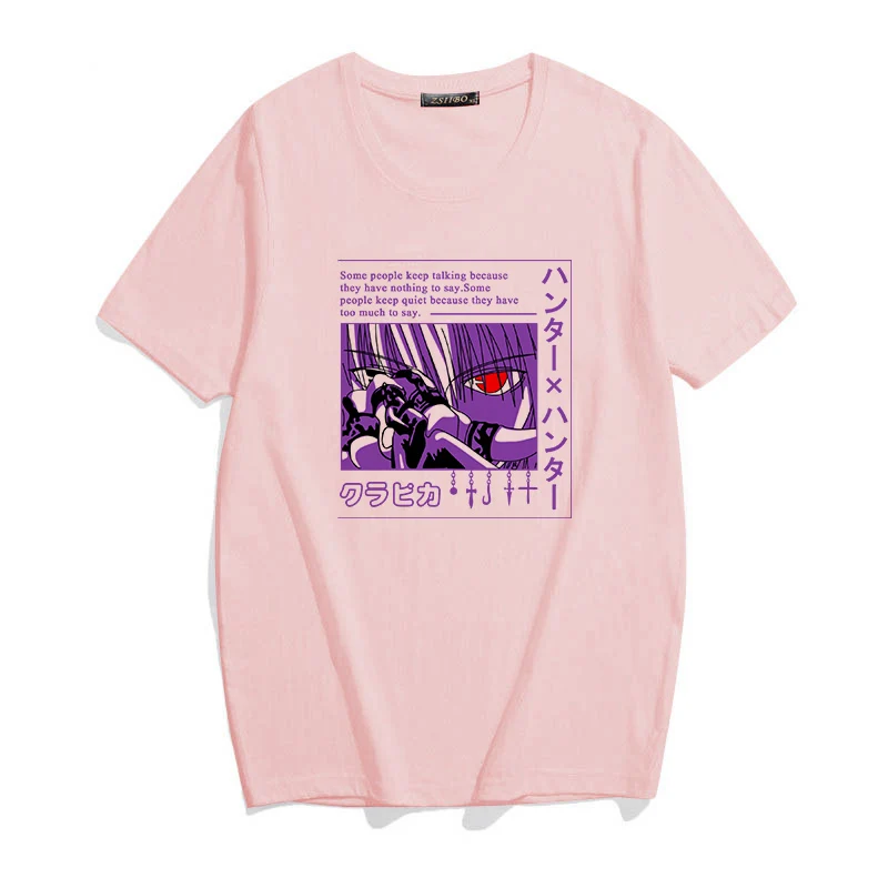 Футболка с японским аниме Hunter X уличная одежда рисунком карикатуры Kurapika HxH