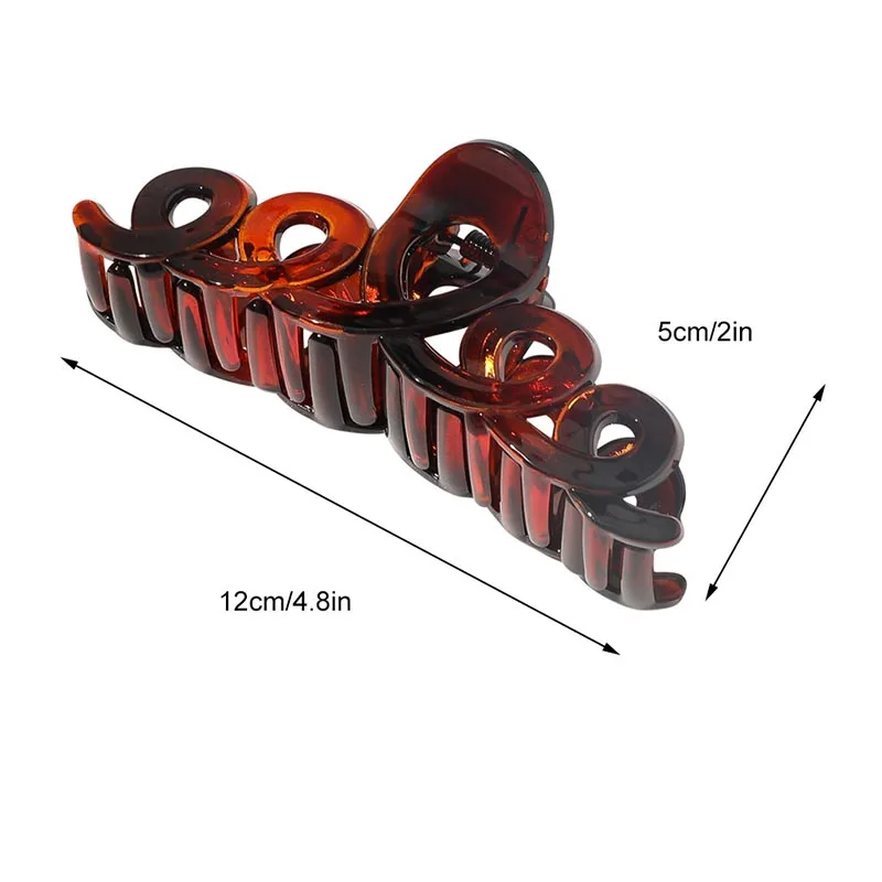 

2020 Fashion Girl Hair Claw Imitation Plastic Solid Color Hairpin Geometric Shape Bath Hair Clips Hair Accessories For Women