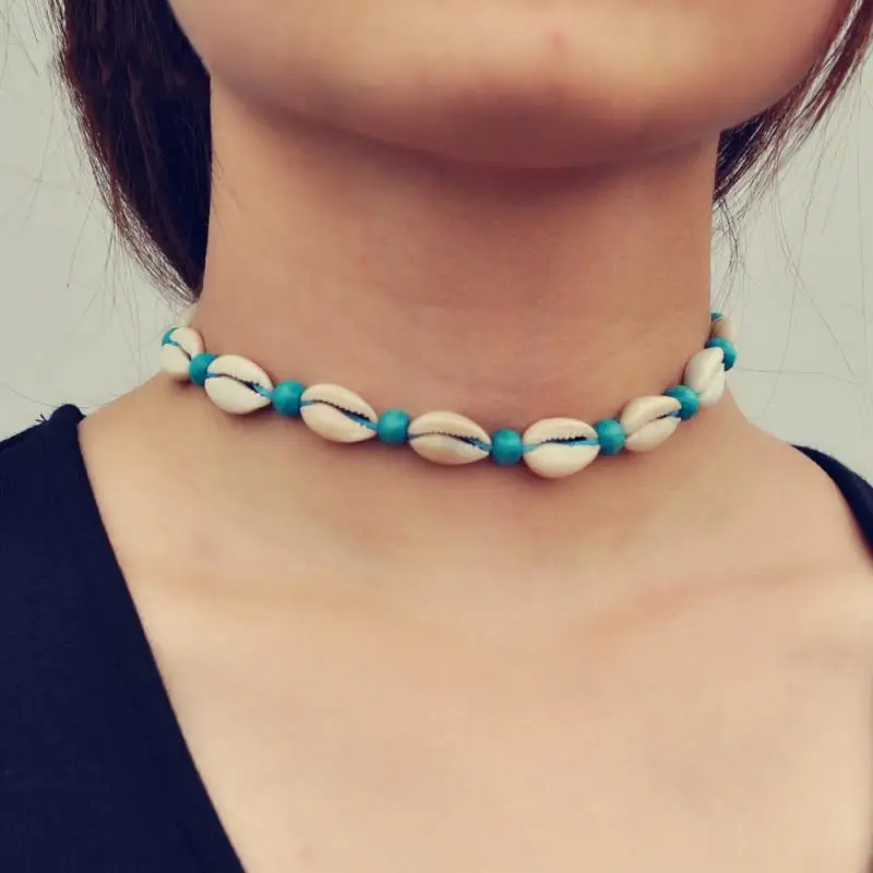 Женское Ожерелье-чокер ожерелье-чокер из натуральной раковины в богемном стиле