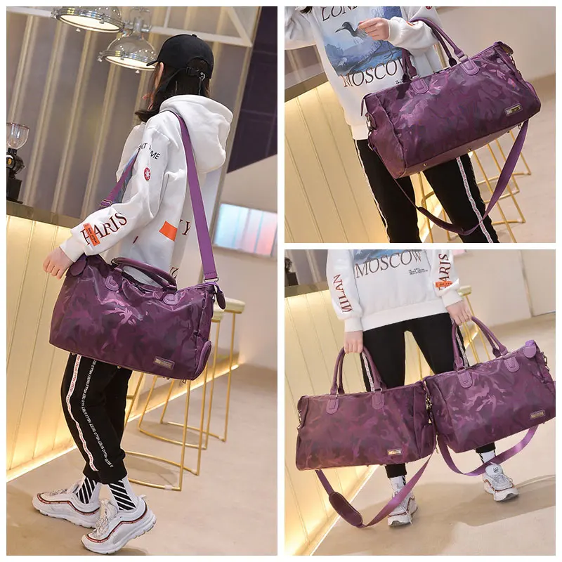 Scione Women Sport Gym Bag Girl Yoga Training Bag Large Waterproof Travel Leisure Handbag Female Fitness Swim Luggage Deffle