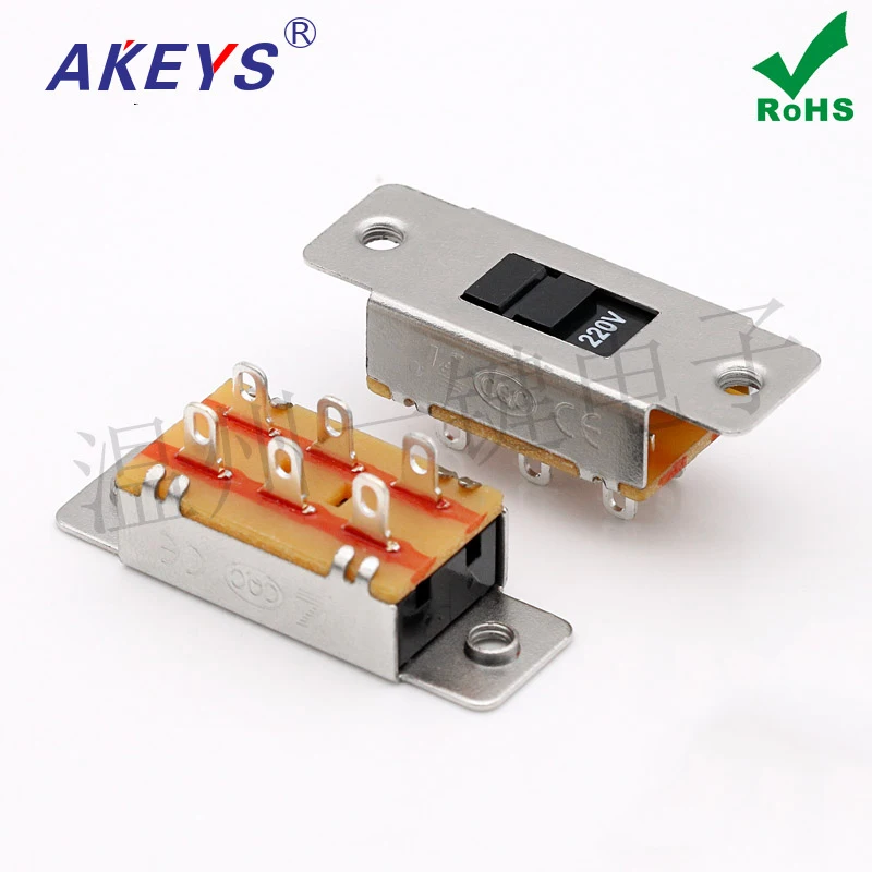 10 шт. вертикальный двухрядный переключатель 6 контактов|Выключатели| |