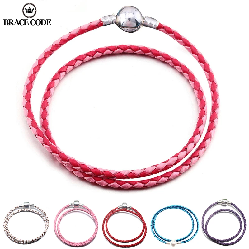 Держатель Скоба код новые высококачественные модные 9 Цвета кожаная Цепочка с