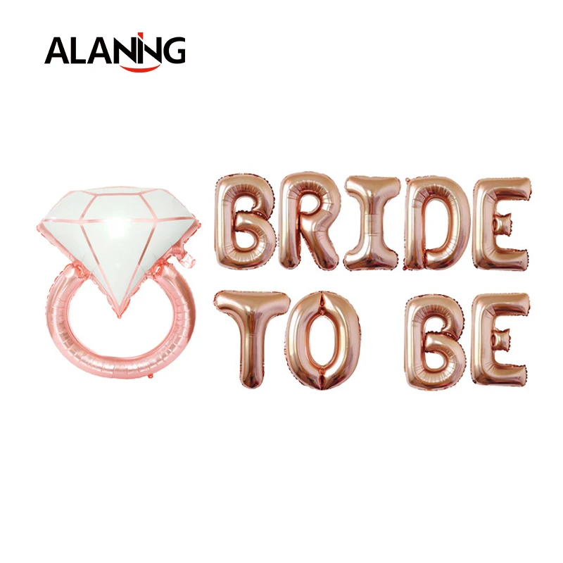 10 шт наборы кольцо с бриллиантом надувной шар из алюминиевой фольги комплект