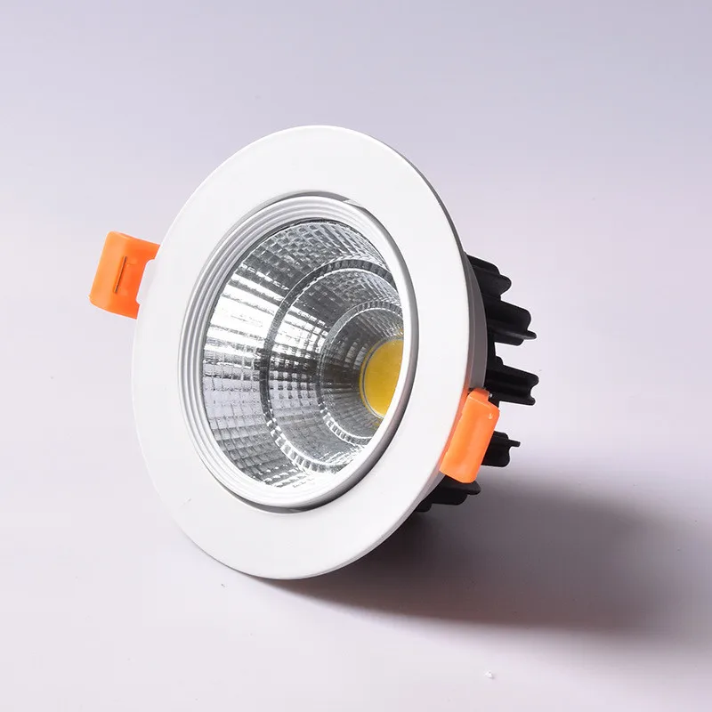 Dimmable Встраиваемый светодиодный светильник 5 Вт 9 Вт 12 Вт AC85-265V Epistar COB теплый, натуральный, холодный белый точечные потолочные светильники Внутреннее освещение