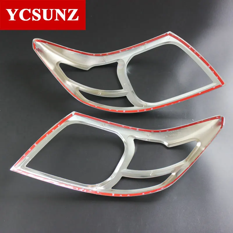 Автомобильные аксессуары ABS хромированный дизайн крышка фары для Toyota Hilux Vigo SR5 2012