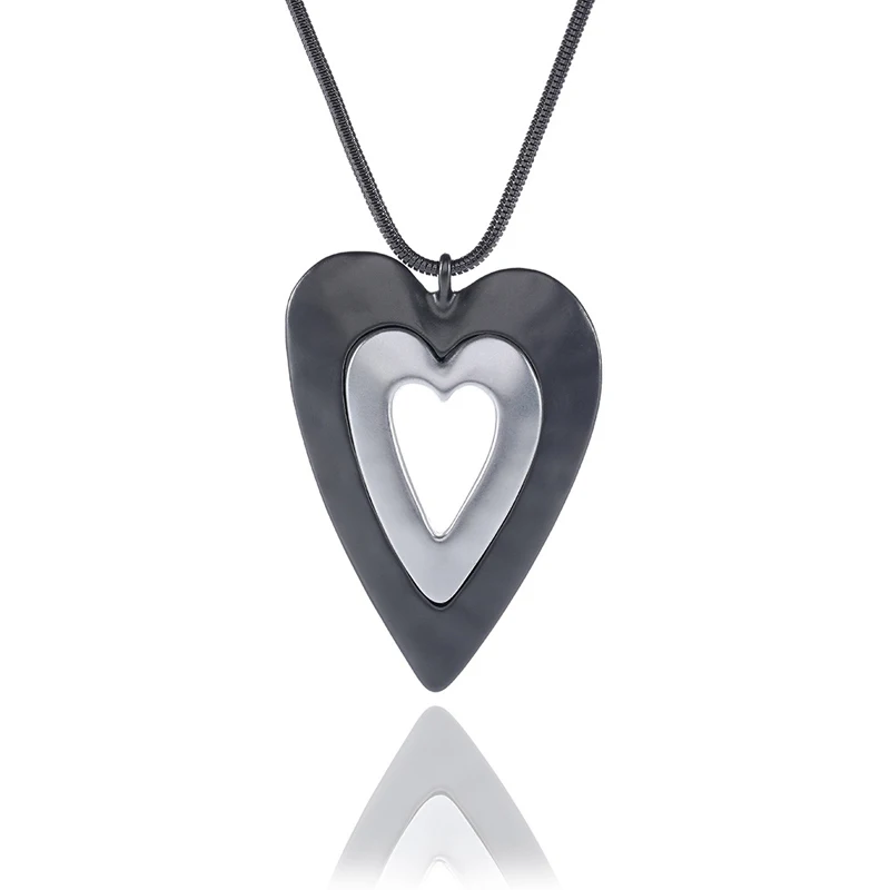 Длинное матовое ожерелье ELOHYI для женщин винтажные эффектные ювелирные изделия